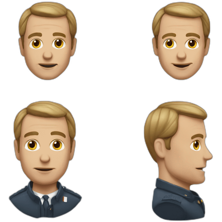 La grosse tête de macron emoji