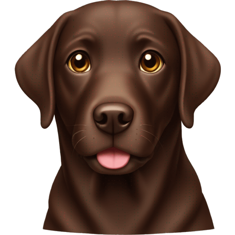 Chocolate Labrador  emoji