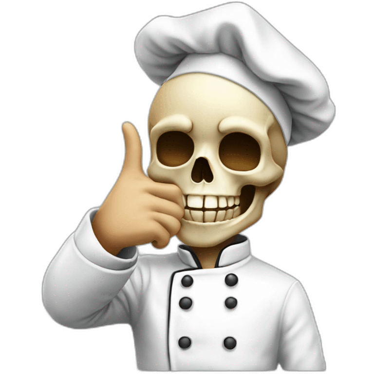 skull Chef Kiss Pinched Finger heart emoji