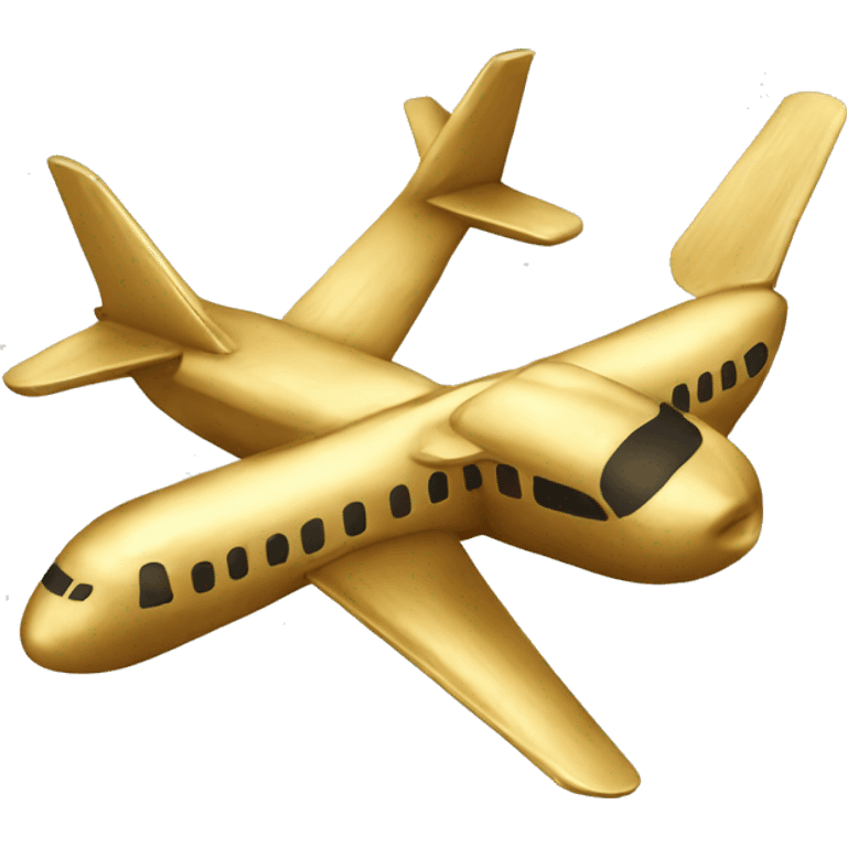 gold plane emoji