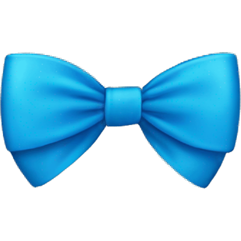 Blue bow emoji