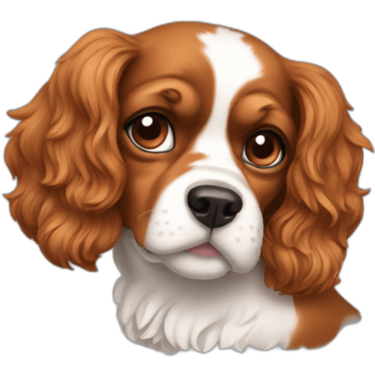 Perro cavalier emoji