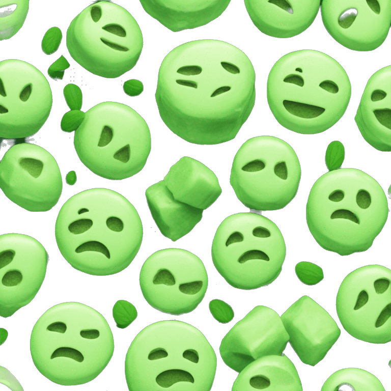 Matcha ice emoji