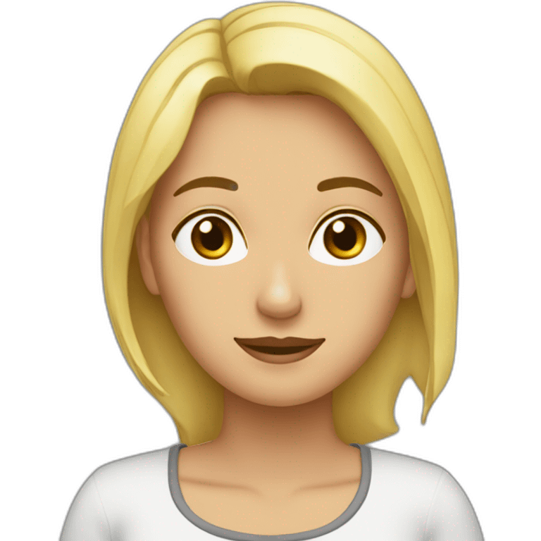 mujer rubia besa a trigueña emoji