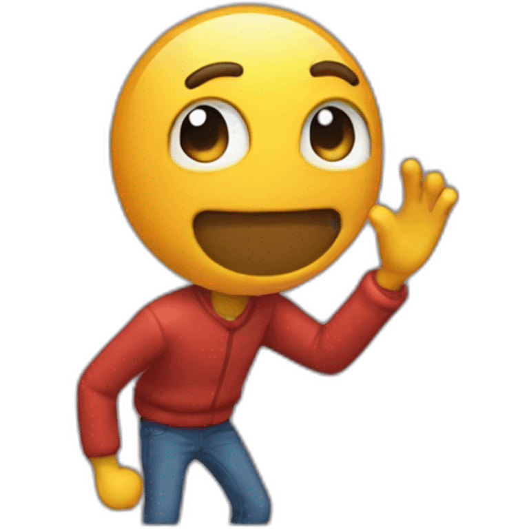 Quelqu’un qui dab emoji