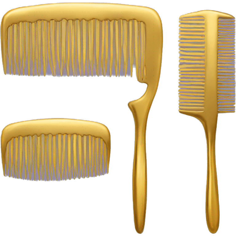 A gold comb emoji