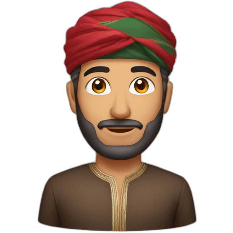 Man wearing omani musar emoji