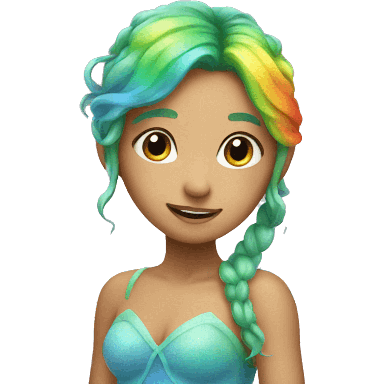 Rainbow fairy emoji