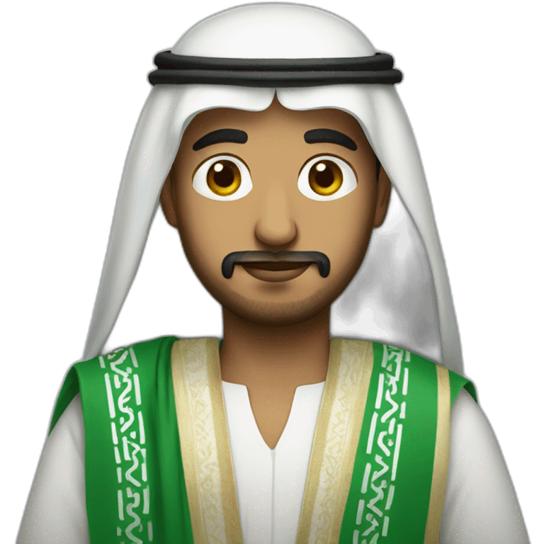 Saudi Man with Saudi clothes emoji