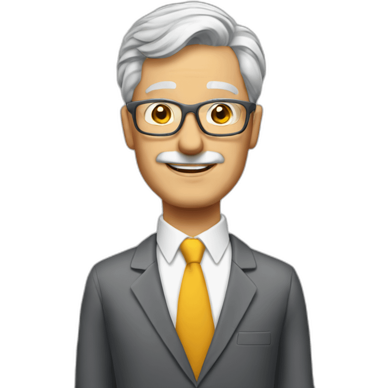 Grey haired alcoholic real estate agent emoji