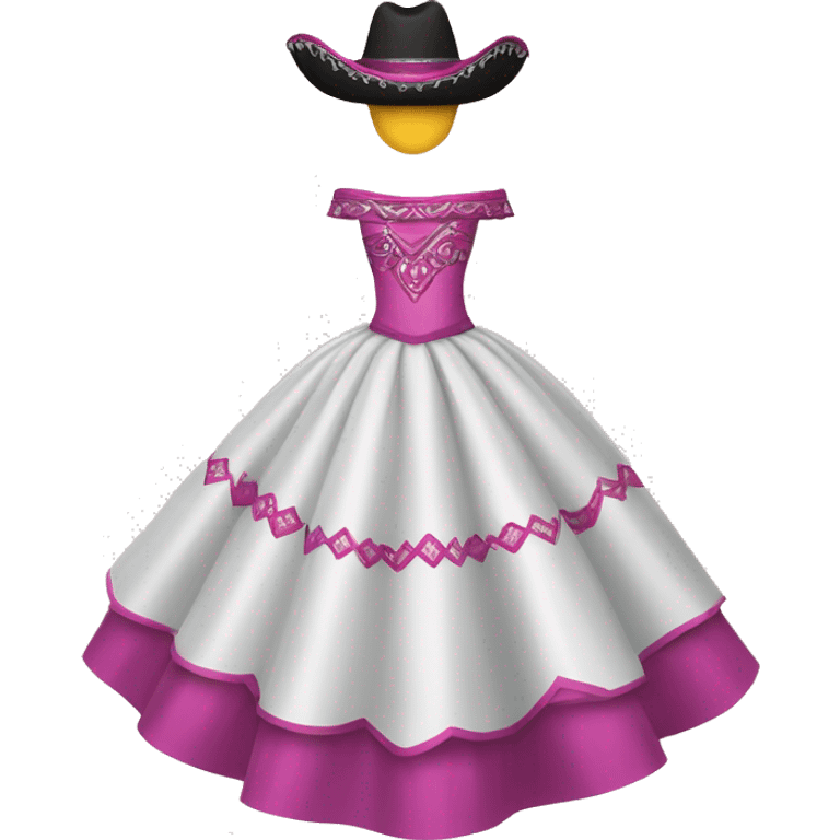 Charro quinceañera dress emoji