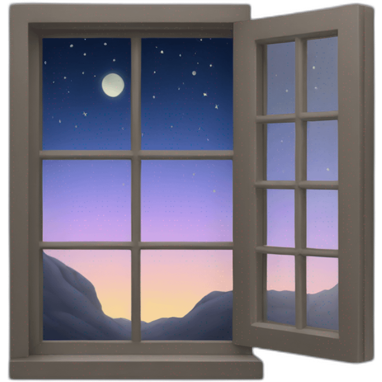 window to night emoji