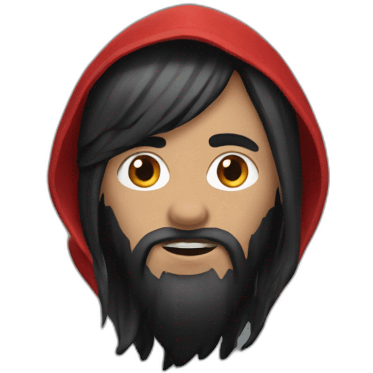 red-ridding-hood-with-long-black-strait-hair-with-white-break-hair emoji