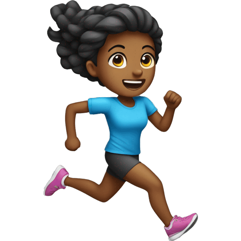 girl run  emoji