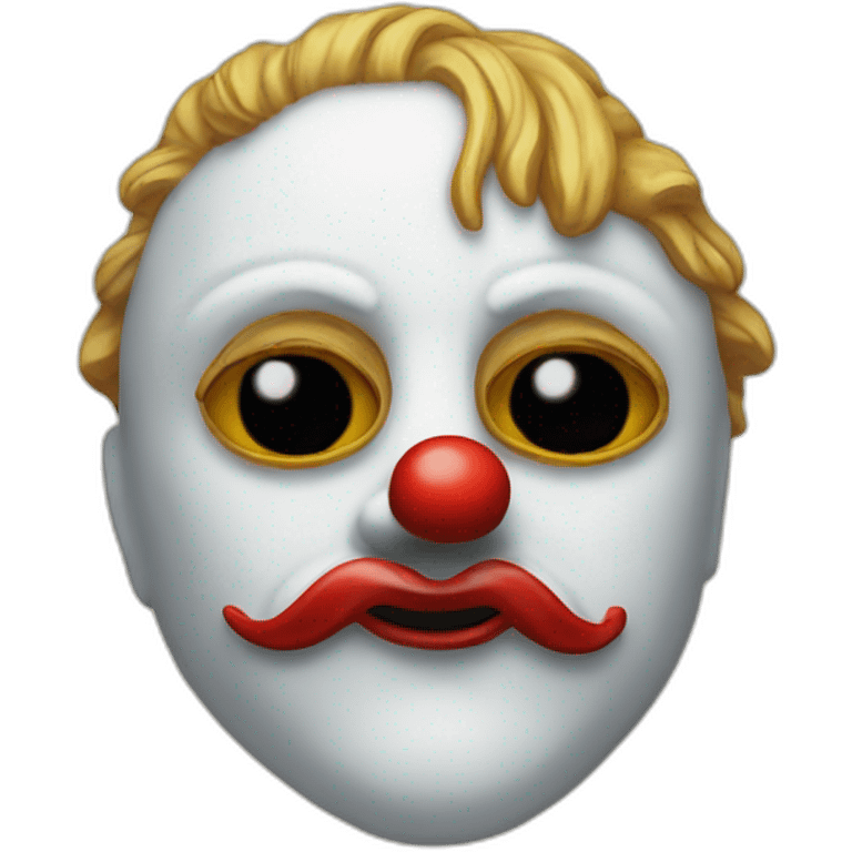 selensky with clown mask emoji