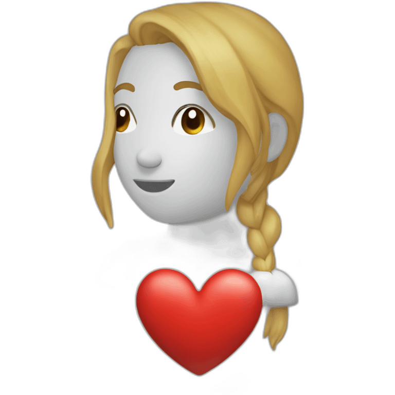 Cualquier cosas que represente la carrera de derecho dentro de un corazón emoji