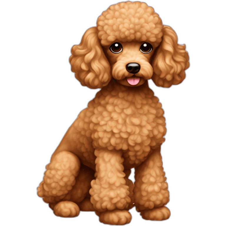 dog Miniature Poodle full body emoji