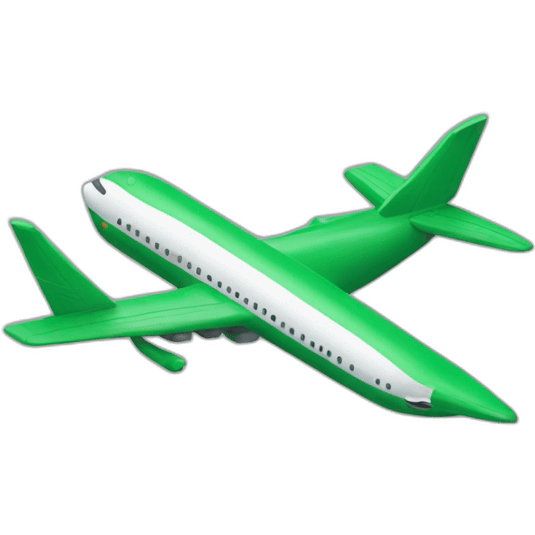 Green plane emoji