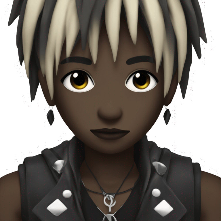 dark skin visual kei idol emoji