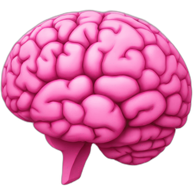 REALISTIC BRAIN PINK emoji