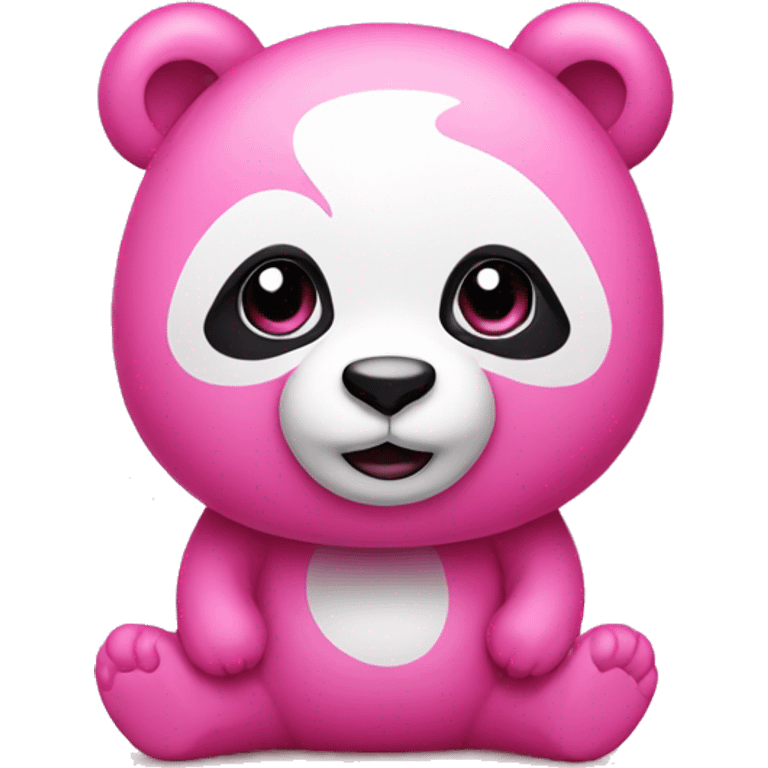 Pink panda emoji