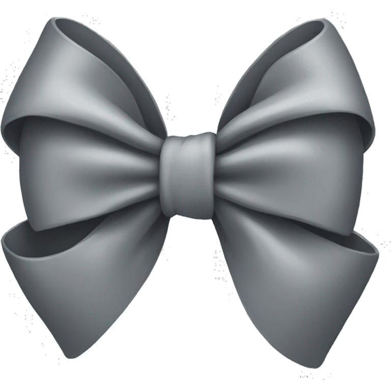 Grey bow emoji