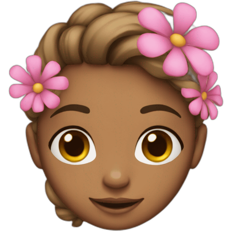 girl is flover emoji