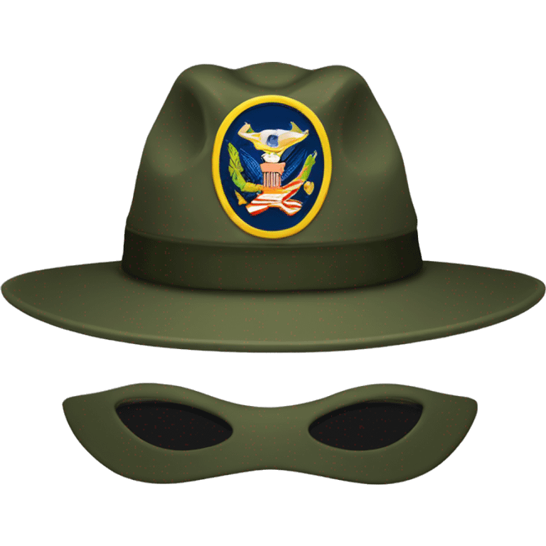 Us army formal hat emoji