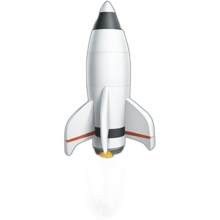 White rocket emoji