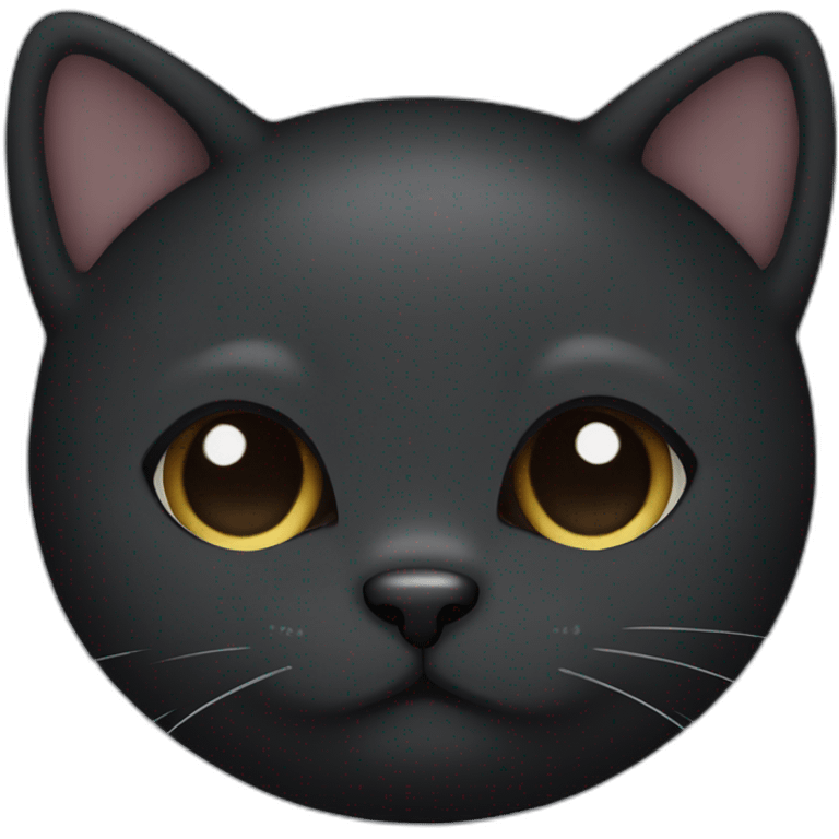 black mellow mochi cat emoji