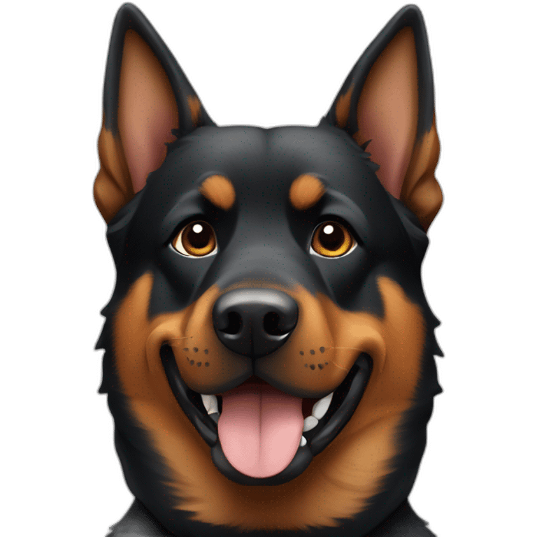 Rottweiler German Shepherd emoji