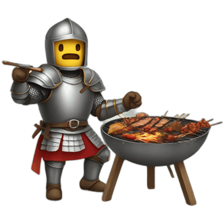 knight eating filipino bbq emoji