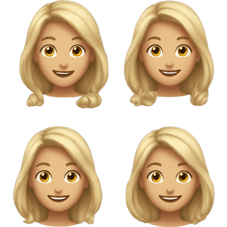 woman long hair happy smiling capitän  emoji