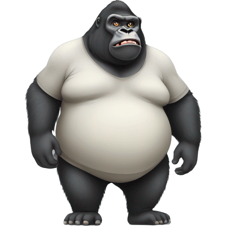 Obese gorilla  emoji