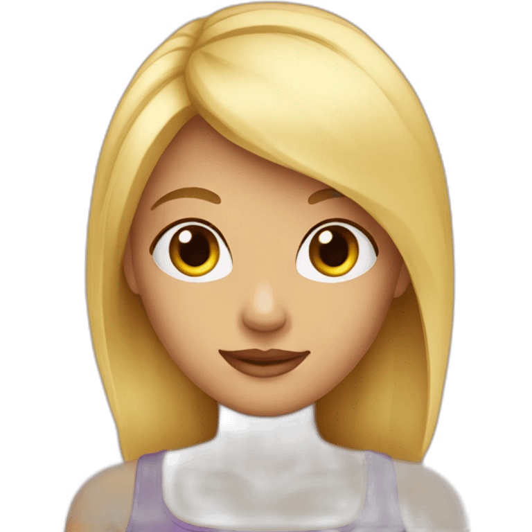 Cute girl blonde emoji