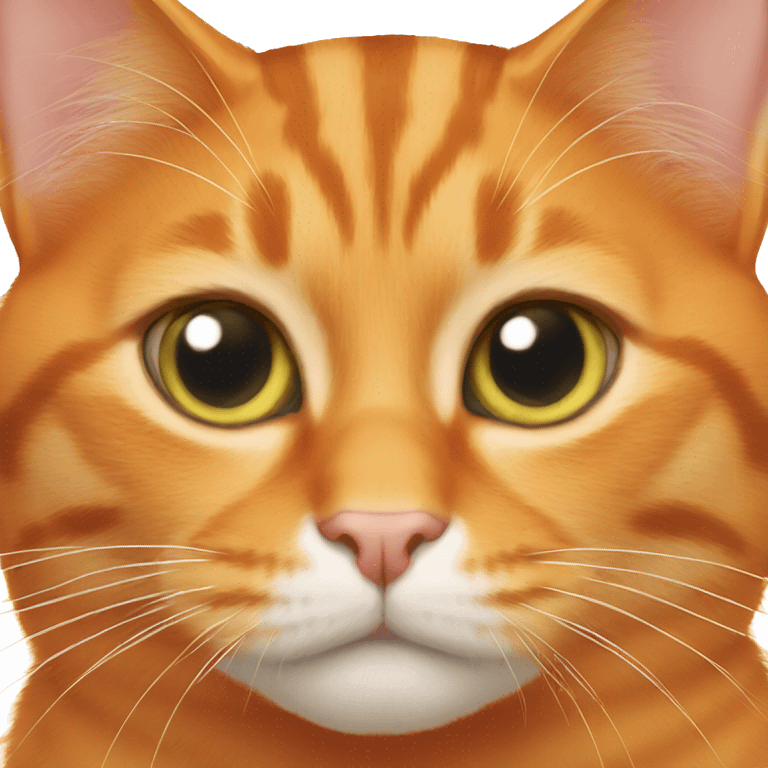 An orange cat emoji