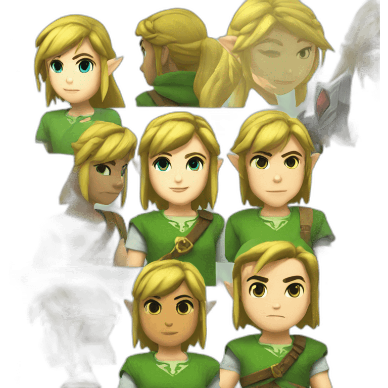 zelda and link emoji