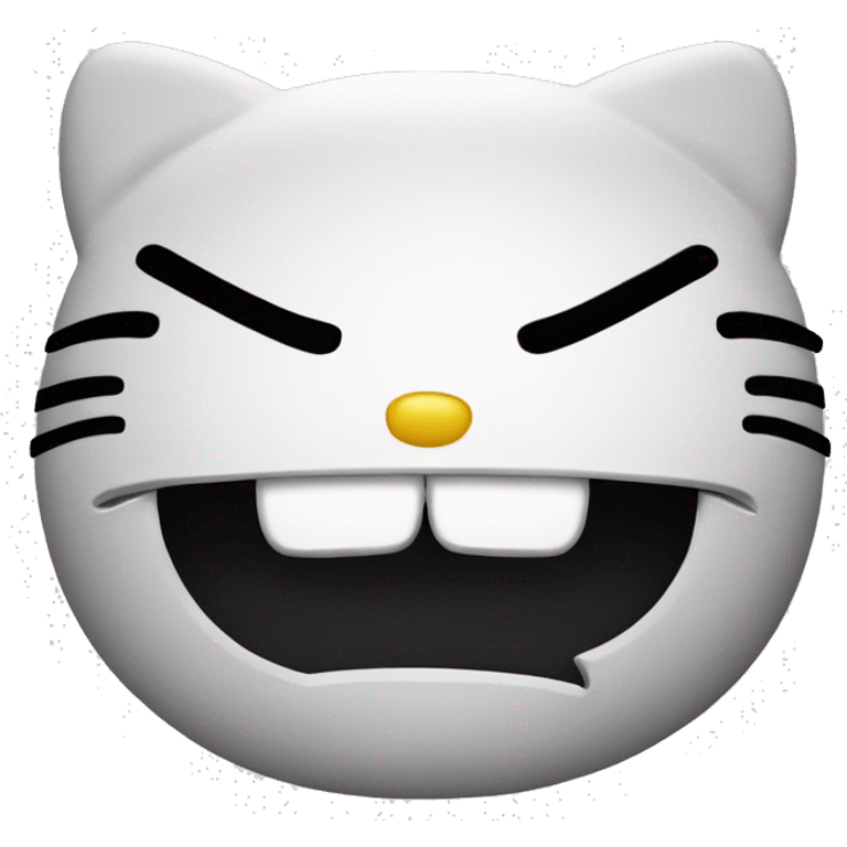 angry hello kitty head emoji