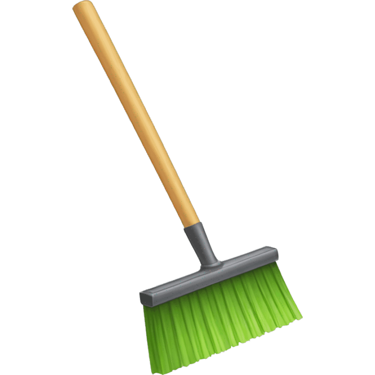 squeegee with a broom's handle emoji