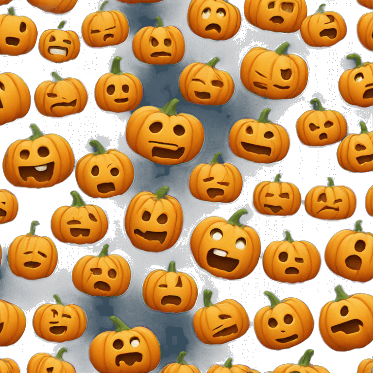 funky pumpkin emoji