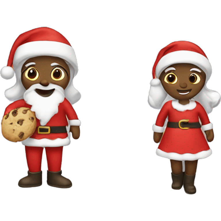 Santa, Woman, with Cookies emoji