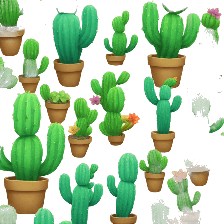 Rainbow cactus  emoji