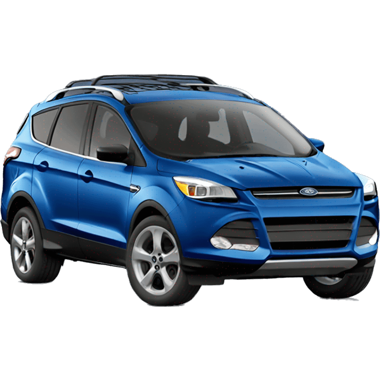 Blue ford escape with brown leather interior  emoji