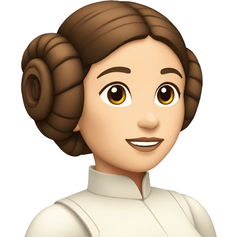 Princess Leia says thanks emoji