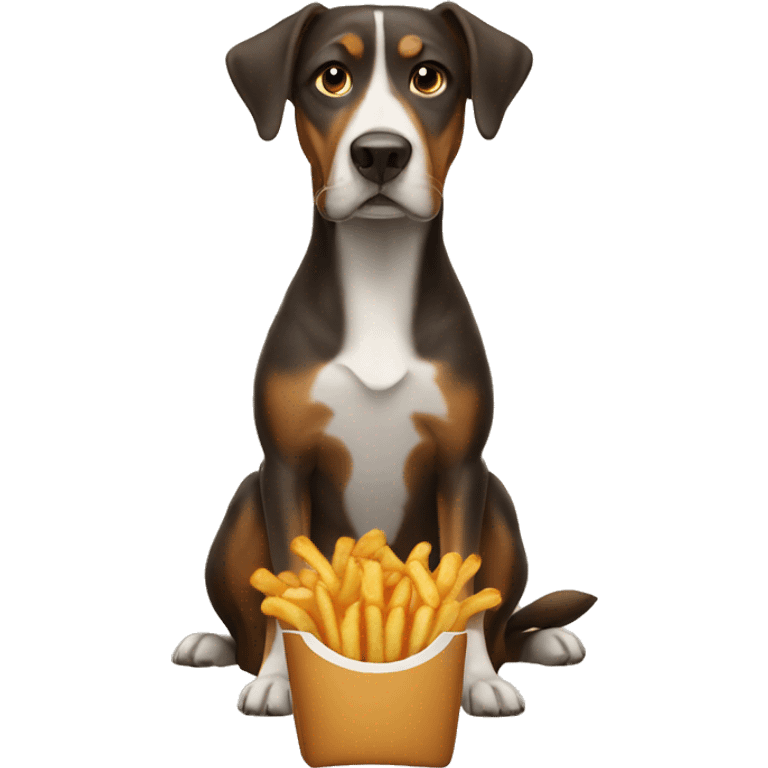 Dog fries emoji