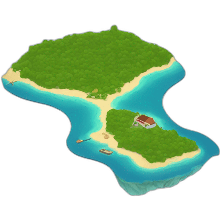 guadeloupe island map emoji