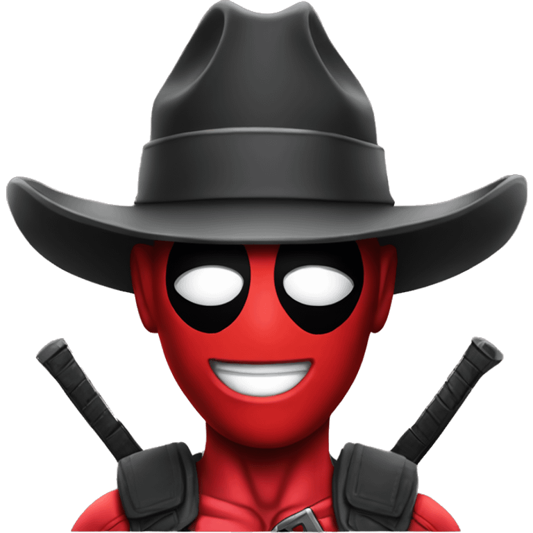 deadpool with cowboy hat emoji