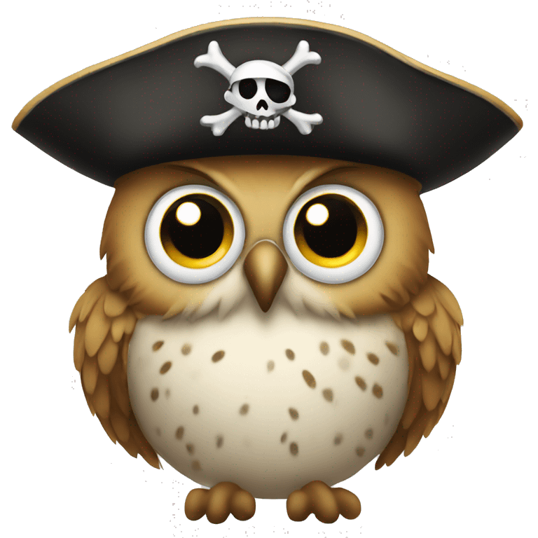 owl with pirate hat emoji