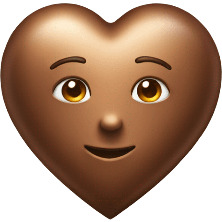 Bronze heart  emoji