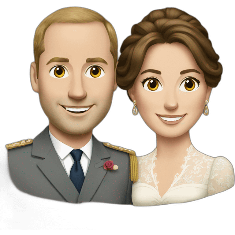 William and kate emoji